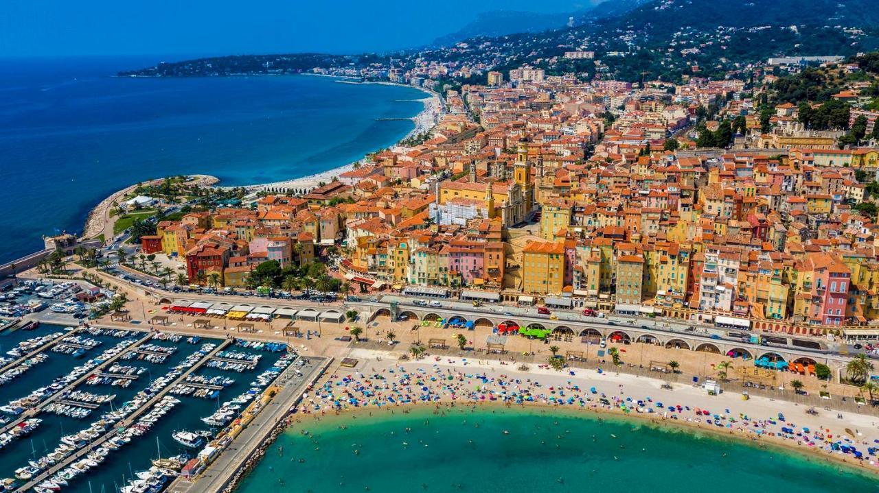 Superbe 2 pièces neuf à 100m de la plage Menton Exterior foto